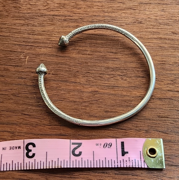 Sterling silver unisex bangle - Picture 4 of 8